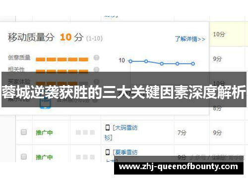 蓉城逆袭获胜的三大关键因素深度解析 蓉城逆袭获胜的三大关键因素深度解析